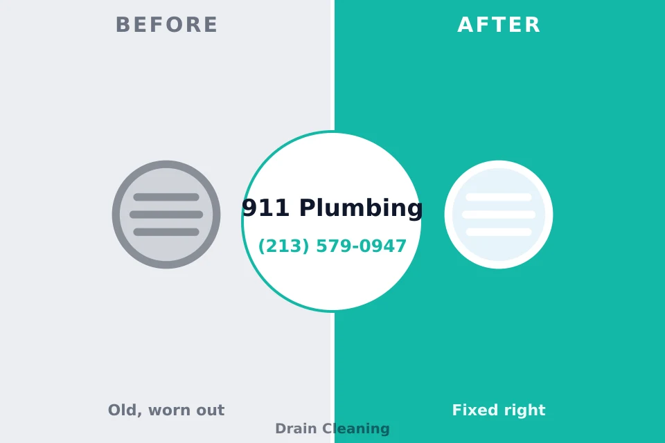 Before and after: plumbing repair Marshallville, GA